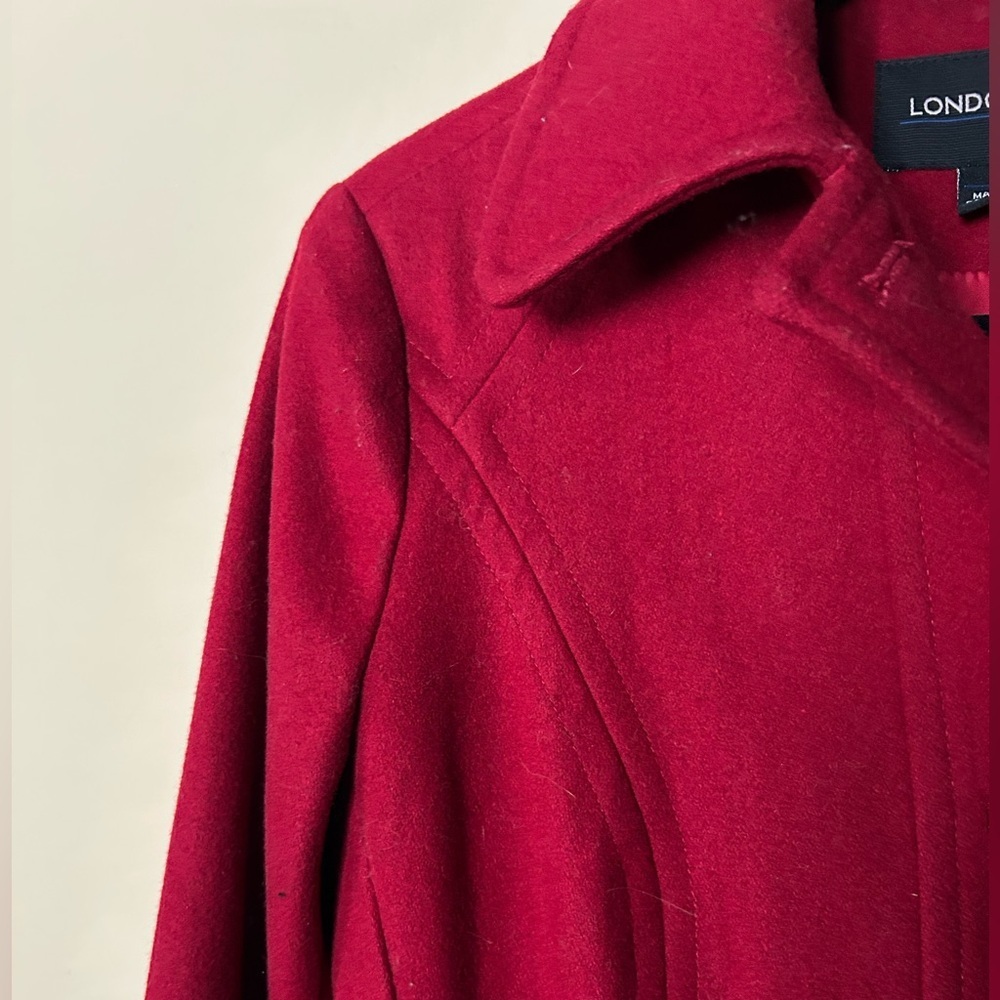 London Fog wool blend Red Women's Coat S - Picture 8 of 9